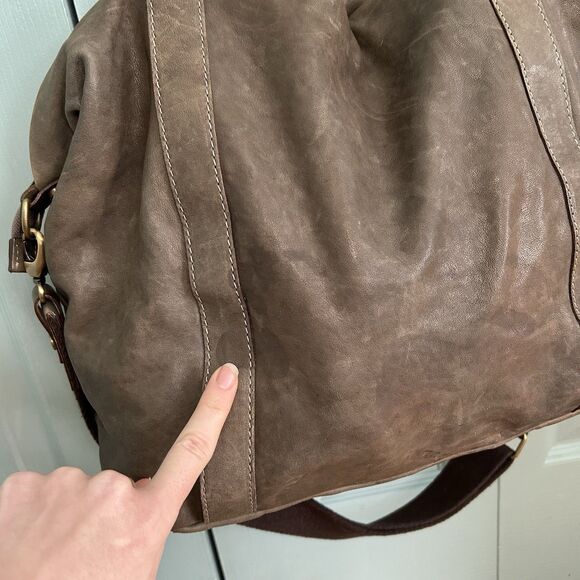 Calvalcanti Genuine Leather Handbag Shoulder Purse Crossbody Strap Made In Italy - Picture 7 of 16